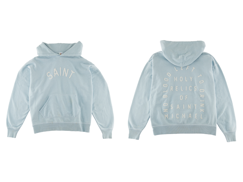 SAINT MICHAEL 2022-23AW - ©SAINT M×××××× 2022-23秋冬系列的第6次单品发布!10/22 (周六) 上午10点（日本时间）开始在店铺和网购同时销售! - SM-A22-0000-022(HOLY RELICS FELT Hoodie) - 1-007