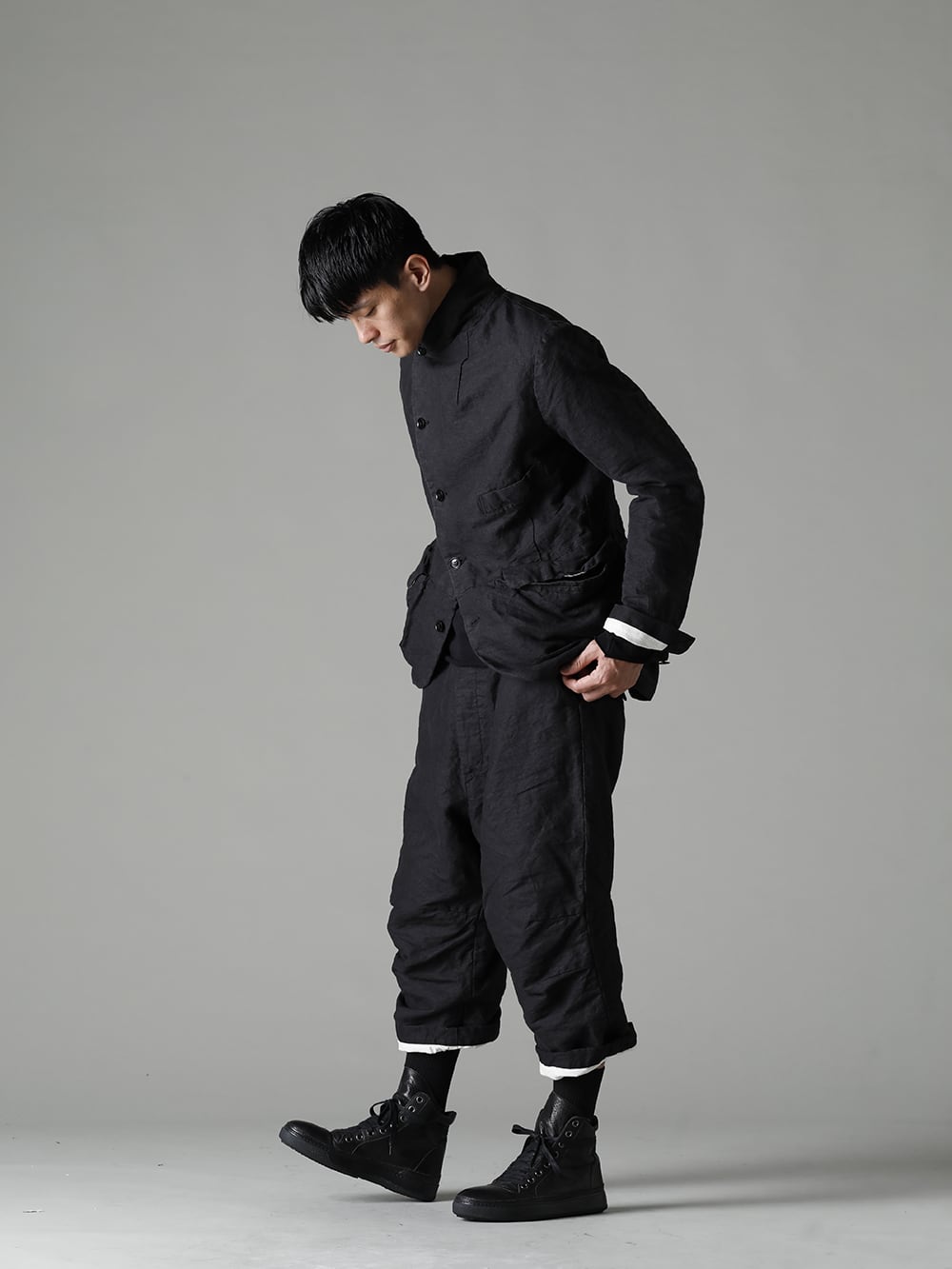 GARMENT REPRODUCTION OF WORKERS(ガーメント リプロダクション オブ ワーカース) 22-23AW(秋冬) ヴィンセントジャケット(Washi Black) 1-001