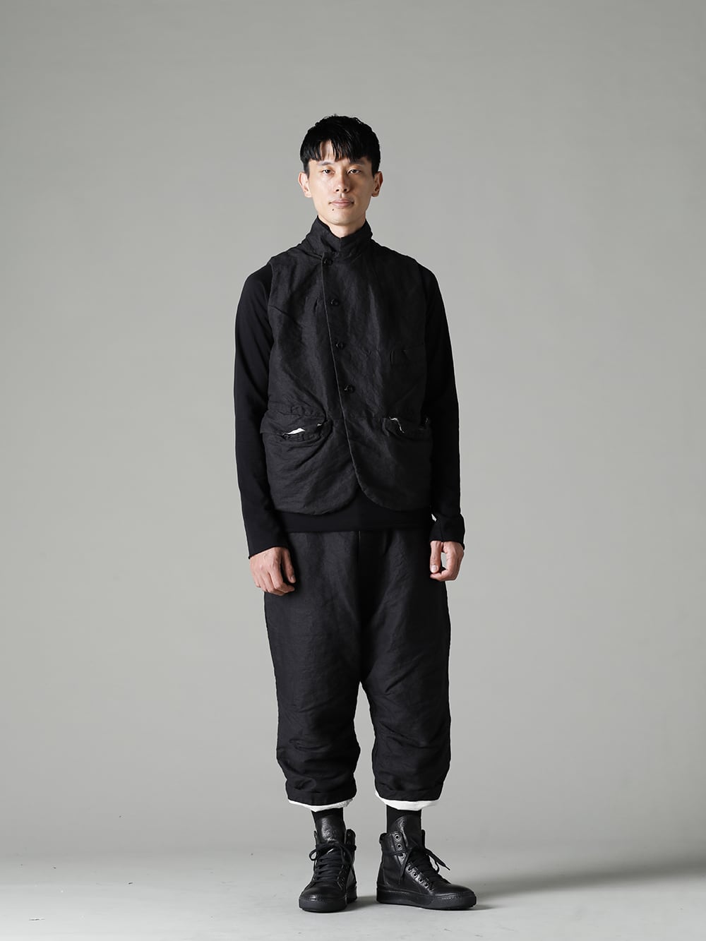 GARMENT REPRODUCTION OF WORKERS(ガーメント リプロダクション オブ ワーカース) 22-23AW(秋冬) ヴィンセントベスト(Washi Black)