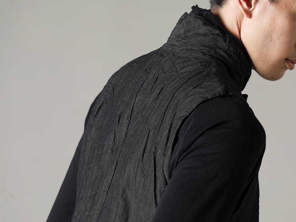 GARMENT REPRODUCTION OF WORKERS(ガーメント リプロダクション オブ ワーカース) 22-23AW(秋冬) ヴィンセントベスト(Gray Stripe) 3-005