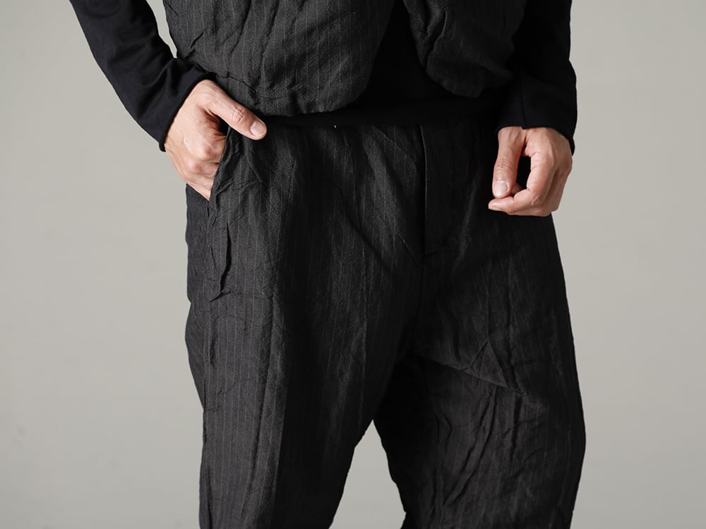 GARMENT REPRODUCTION OF WORKERS(ガーメント リプロダクション オブ ワーカース) 22-23AW(秋冬) ファーマーズトラウザーズ(Gray Stripe) 5-004