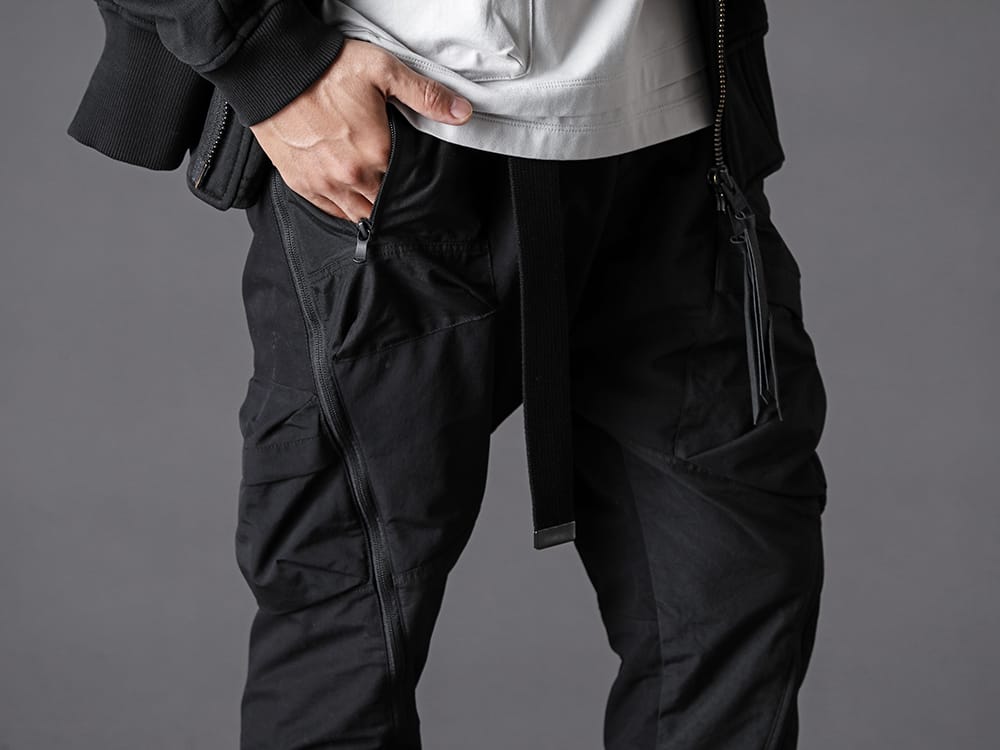 The Viridi-anne - ザ ヴィリジアン 2022-23AW デザイン性、機能性に優れた撥水のタクティカルパンツ - VI-3509-04-Black タクティカルパンツ ブラック 3-002