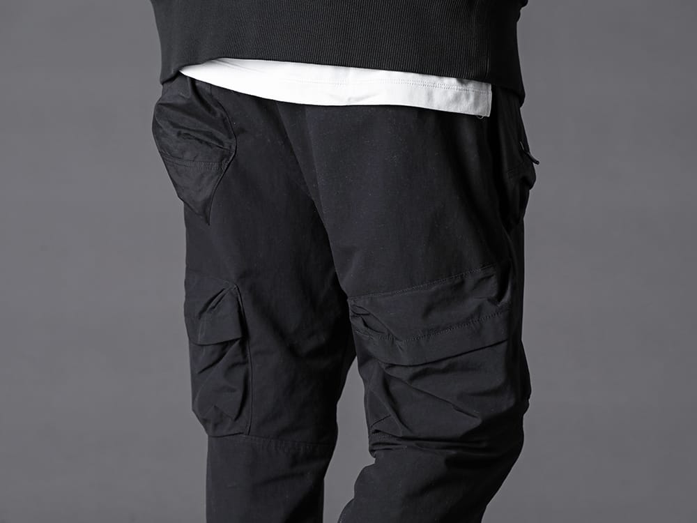 The Viridi-anne - ザ ヴィリジアン 2022-23AW デザイン性、機能性に優れた撥水のタクティカルパンツ - VI-3509-04-Black タクティカルパンツ ブラック 3-004