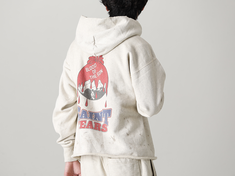 ©️SAINT M×××××× 2022-23秋冬系列的第6波单品发布了!现在店铺和网购同时开始销售! - SM-A22-0000-052(DENIM TEARS × ©SAINT M×××××× SAINT TEARS HOLY GRAIL Hoodie Grey) - 1-008