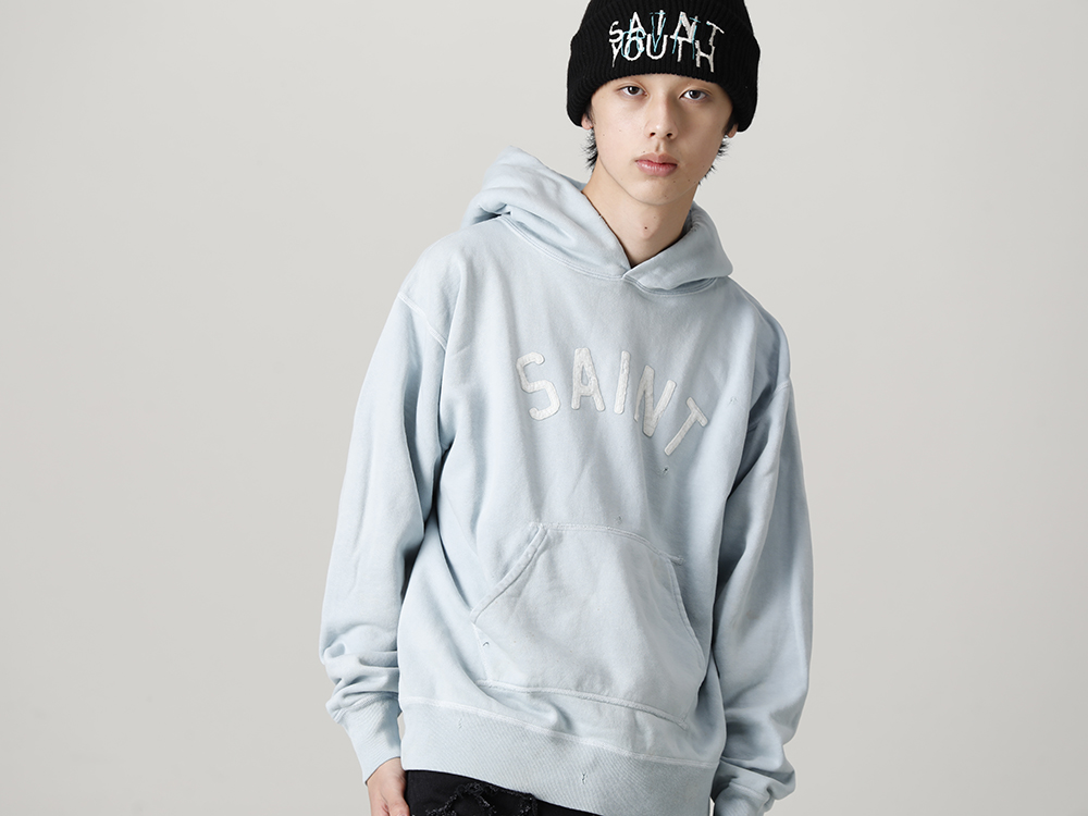 ©️SAINT M×××××× 2022-23秋冬系列的第6波单品发布了!现在店铺和网购同时开始销售! - SM-A22-0000-022(HOLY RELICS FELT Hoodie) - 1-012