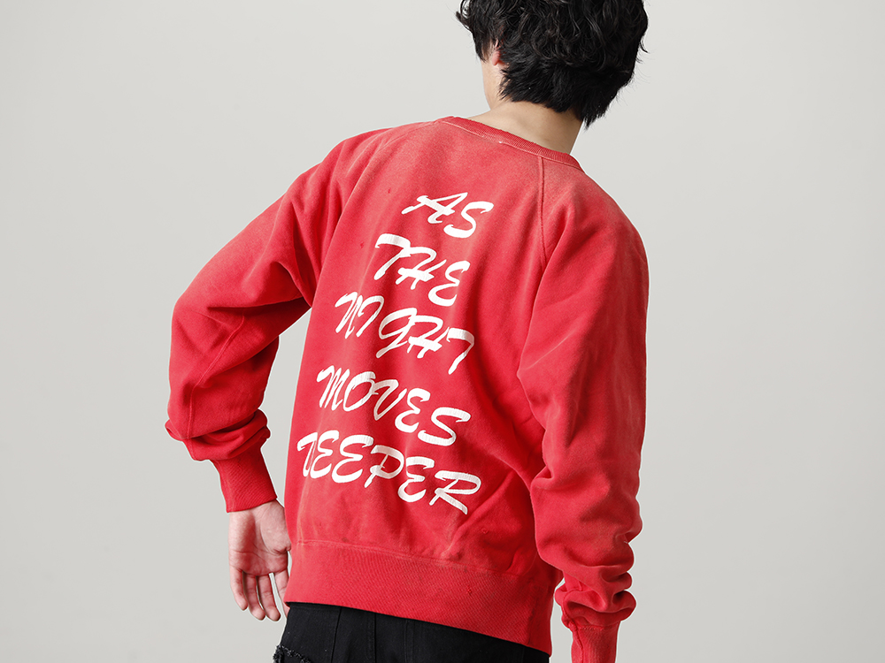 ©️SAINT M×××××× 2022-23秋冬系列的第6波单品发布了!现在店铺和网购同时开始销售! - SM-A22-0000-019(KISS ME Raglan sleeve Sweat shirt) - 1-016