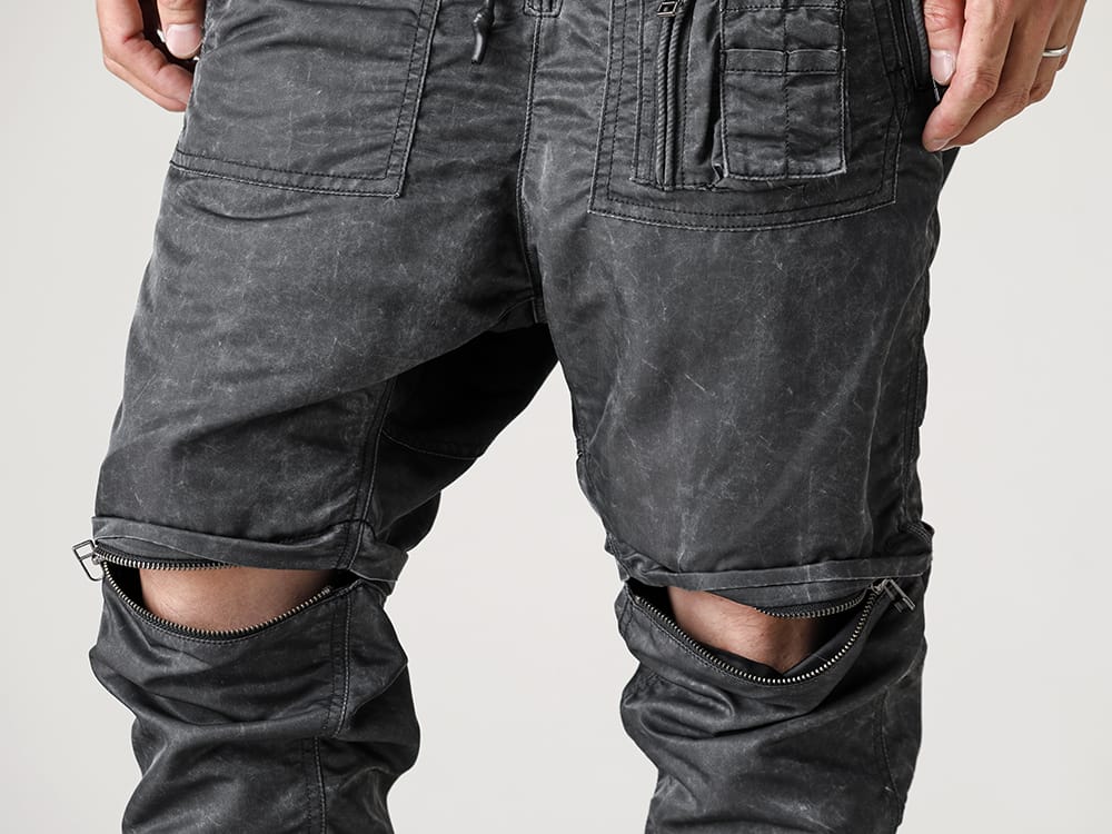 RIPVANWINKLE 2022-23AW RIPVANWINKLE's signature parachute pants are now available! - RB-429-Vintage-Black Parachute Pants Vintage Black 3-003