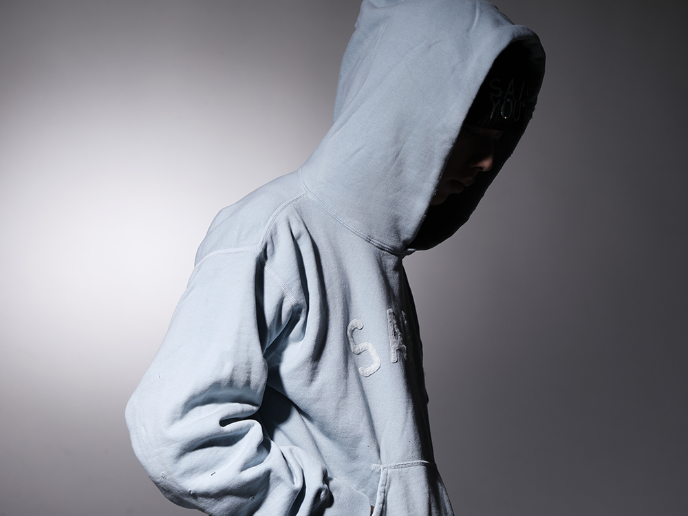 SAINT M×××××× 2022-23AW - Light blue color attracts the eye ©SAINT M×××××× hoodies, etc. - SM-A22-0000-022(HOLY RELICS FELT Hoodie) - 2-005