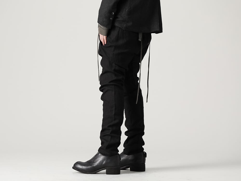 masnada(マスナダ) 22-23AW(秋冬) スタンダードに使えるスリムパンツ - M2923 スリムパンツ - PL0FZ オーソピーディック デコルテ シューズ ダブルソール ホース フルグレイン - PL0FZ 3-002