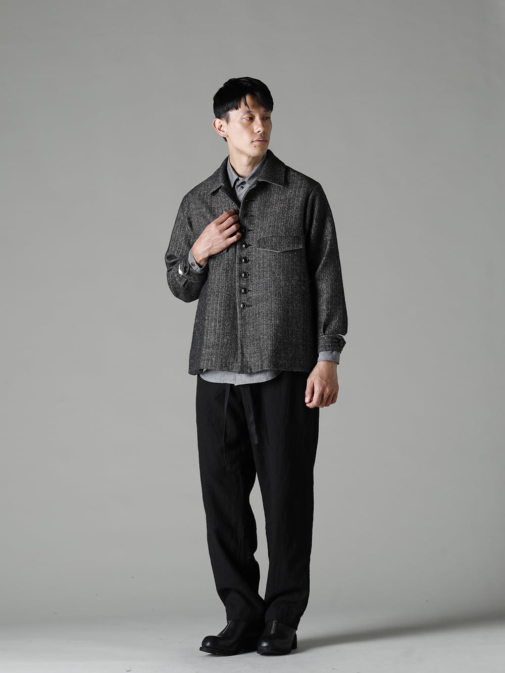 KLASICA×NOUSAN Herringbone blouson style - FASCINATE BLOG