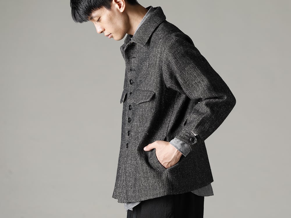 KLASICA×NOUSAN Herringbone blouson style - FASCINATE BLOG