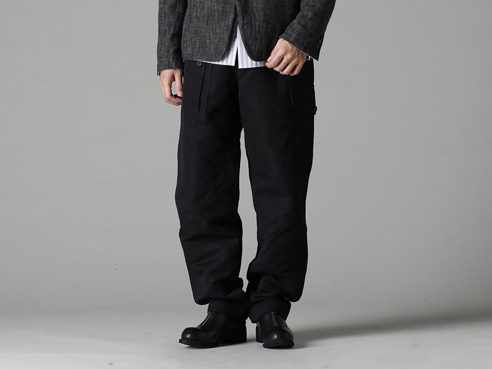 KLASICA 22-23AW Putting it all together with items that are easy to wear - 22C-63MTR-Black 1960 British Military Trousers Base Cargo Pants Black - PL0FZ Orthopaedic Decollete Shoes Double Sole Horse Full Grain - PL0FZ 3-001