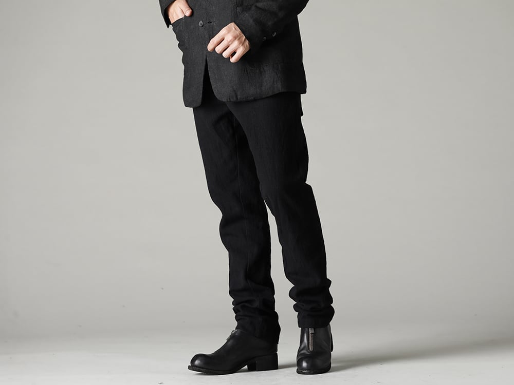 masnada(マスナダ) 22-23AW(秋冬) こだわりのファブリックを味わう - UP110-354B コントゥア パンツ 2.0 - PL0FZ オーソピーディック デコルテ シューズ ダブルソール ホース フルグレイン - PL0FZ 3-001