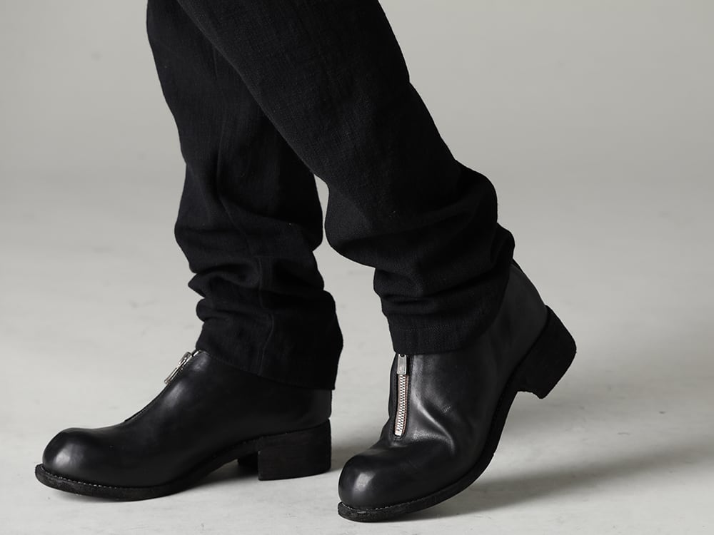 masnada(マスナダ) 22-23AW(秋冬) こだわりのファブリックを味わう - UP110-354B コントゥア パンツ 2.0 - PL0FZ オーソピーディック デコルテ シューズ ダブルソール ホース フルグレイン - PL0FZ 3-005