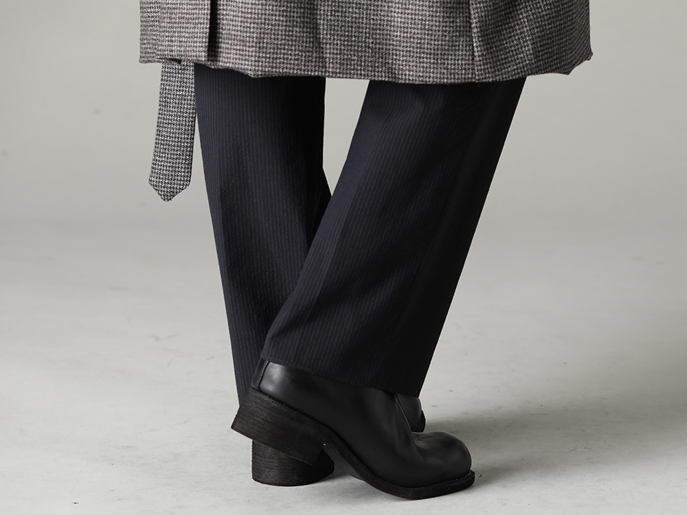 Bergfabel 22-23AW Innerwear and bottoms are chic and adult-inspired. - fred-c Houndstooth Lagran Long Coat -  P114-165 Joseph Pants - PL0FZ Orthopaedic Decollete Shoes Double Sole Horse Full Grain - PL0FZ 3-005