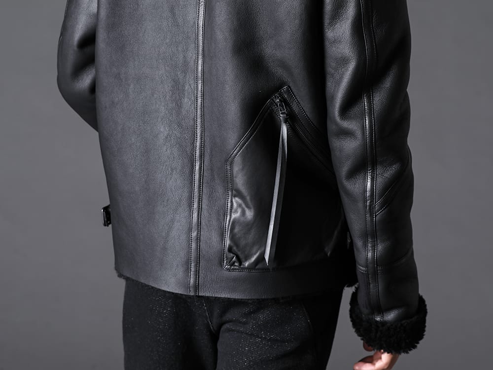 The Viridi-anne - ザ ヴィリジアン 2022-23AW ライダースデザインの肉厚なムートンジャケット  - VI-3503-06 ムートンジャケット 2-004