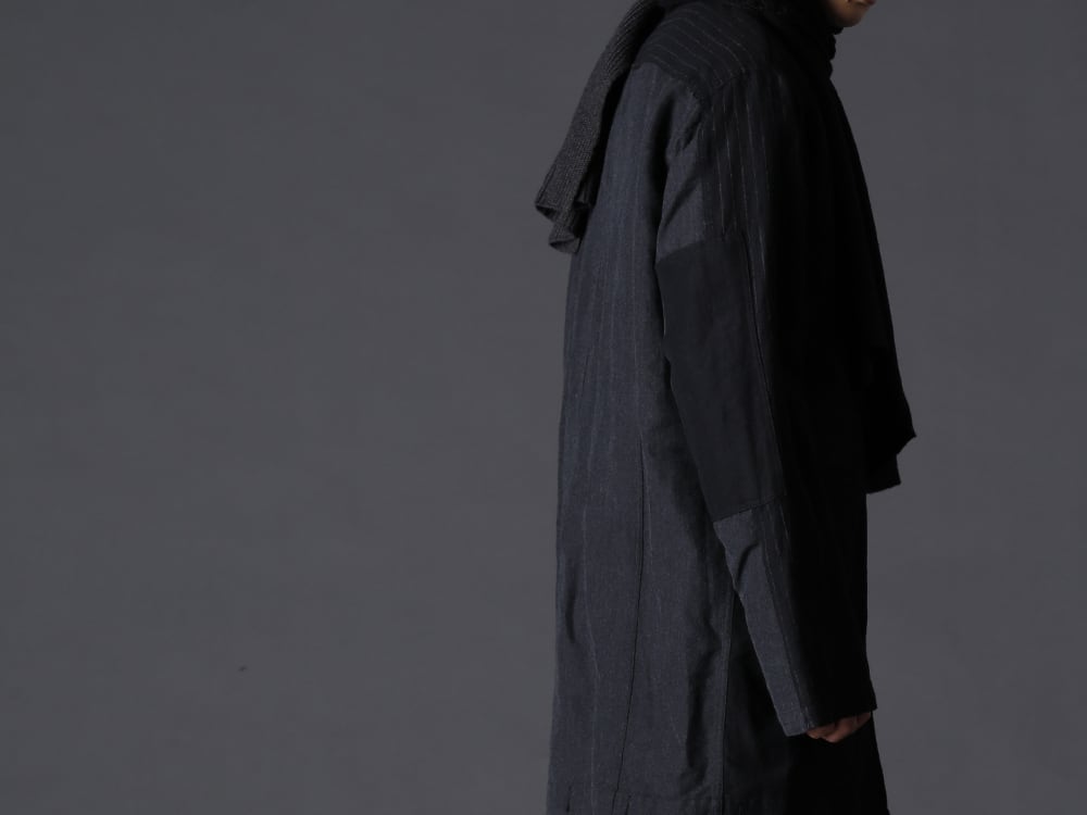 The Viridi-anne 22-23AW The bold changeover makes it look like a TVA style  - VI-3516-06 Wool / Linen Combination Jacket KTS-MLP-Melange-Gray Pullover knit merino wool Melange Gray 2-005