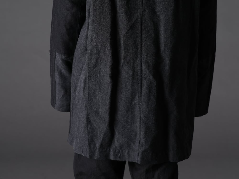 The Viridi-anne 22-23AW The bold changeover makes it look like a TVA style  - VI-3516-06 Wool / Linen Combination Jacket KTS-MLP-Melange-Gray Pullover knit merino wool Melange Gray 2-005