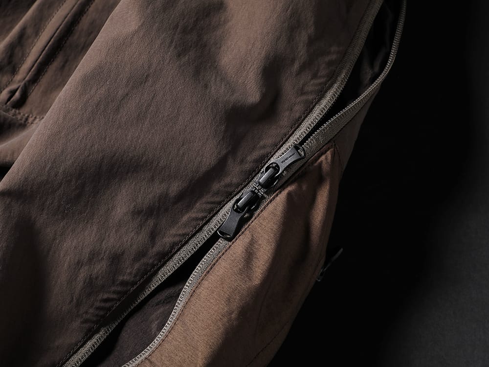 The Viridi-anne 2022-23AW Zip design for a wider range of wearing styles - VI-3508-06-Brown-Gray Tactical Jacket Brown Gray 4-004