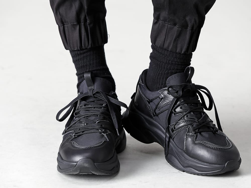 SUNCORE 2022-23AW Cross cargo pants with a fresh front deformed cargo pocket design and ribbed design - RB-409 Cross Cargo Pants - SVC879C004 Para Traceur Light Black Black 3-003