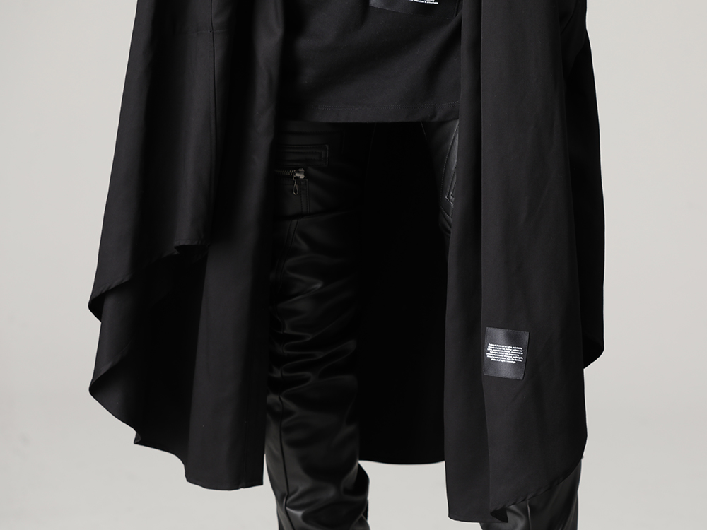 ユリウス 2023PS - JULIUS(ユリウス) 2023PSコレクションよりデリバリーが開始！只今より店頭・通販共に販売スタート！ - 807PAM8(シンセティックレザー プレザー インダイレクトパンツ) - 1-008