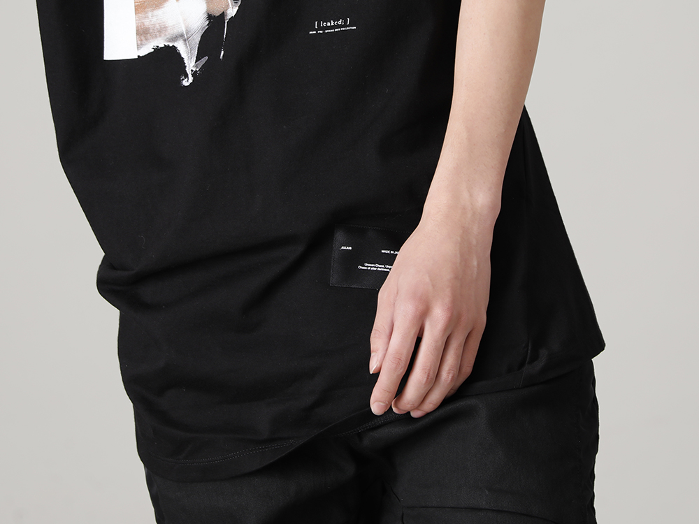 ユリウス 2023PS - JULIUS(ユリウス) 2023PSコレクションよりデリバリーが開始！只今より店頭・通販共に販売スタート！ - 807CPM2-Black(コットンジャージー ドレープ ショートスリーブTシャツ ブラック) - 2-009