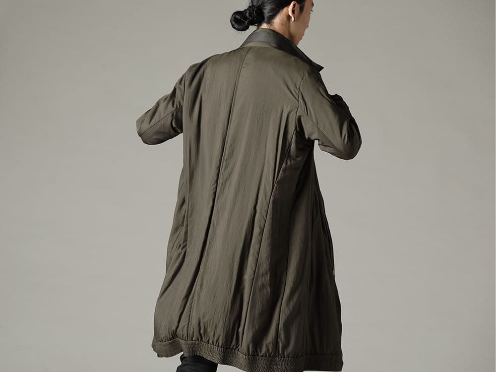 DEVOA BORIS BIDJAN SABERI 22-23AW Outerwear that can be used like a cloak  - JKI-PNP-Dark-Khaki Nylon coat shrink nylon dark khaki SHIRT1-F1505F-F035 shirt1 F1505F+F035 2-002