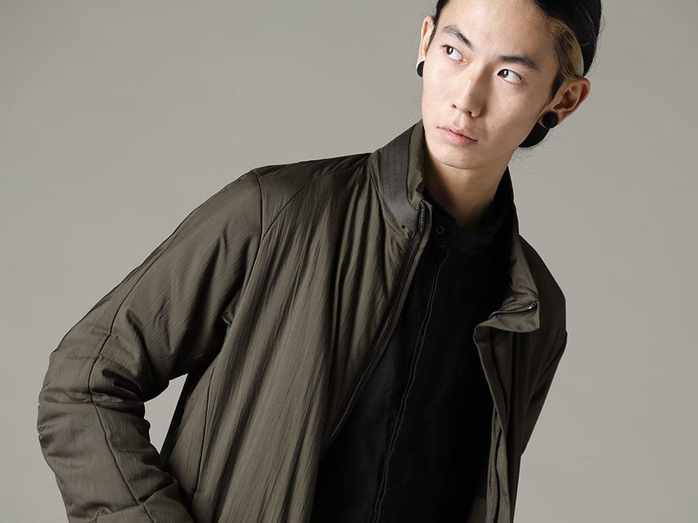 DEVOA BORIS BIDJAN SABERI 22-23AW Outerwear that can be used like a cloak  - JKI-PNP-Dark-Khaki Nylon coat shrink nylon Dark Khaki SHIRT1-F1505F-F035 SHIRT1 F1505F+F035 2-004