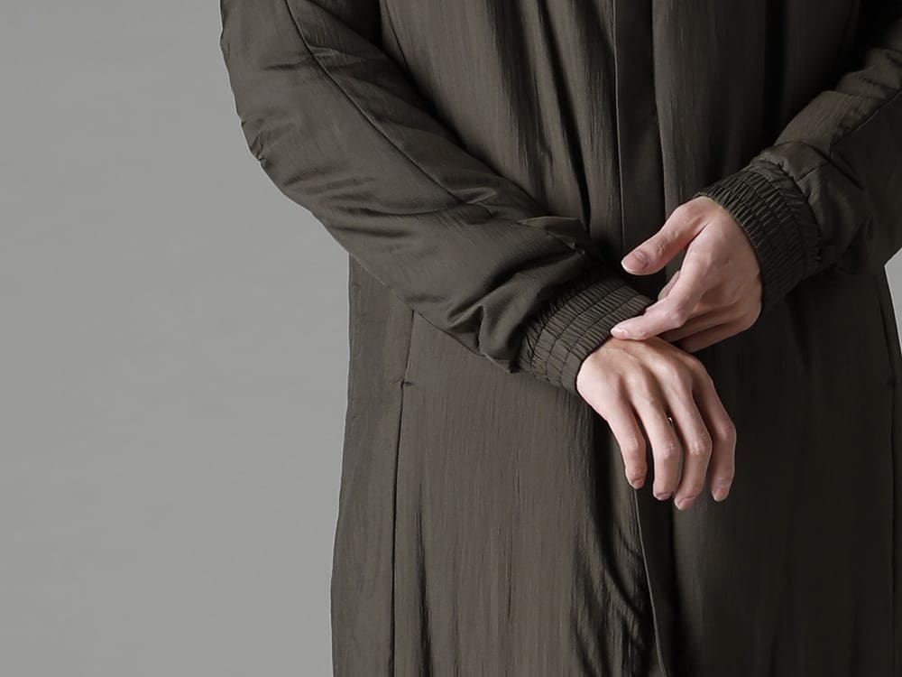 DEVOA BORIS BIDJAN SABERI 22-23AW Outerwear that can be used like a cloak  - JKI-PNP-Dark-Khaki Nylon coat shrink nylon Dark Khaki SHIRT1-F1505F-F035 SHIRT1 F1505F+F035 2-005
