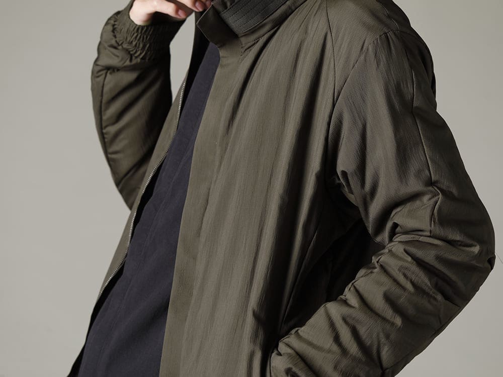 DEVOA BORIS BIDJAN SABERI 22-23AW Outerwear that can be used like a cloak  - JKI-PNP-Dark-Khaki Nylon coat shrink nylon Dark Khaki SHIRT1-F1505F-F035 SHIRT1 F1505F+F035 2-006