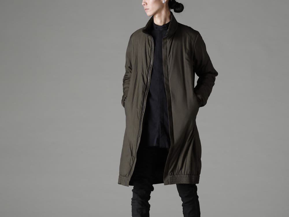DEVOA BORIS BIDJAN SABERI 22-23AW Outerwear that can be used like a cloak  - JKI-PNP-Dark-Khaki Nylon coat shrink nylon Dark Khaki SHIRT1-F1505F-F035 SHIRT1 F1505F+F035 2-007