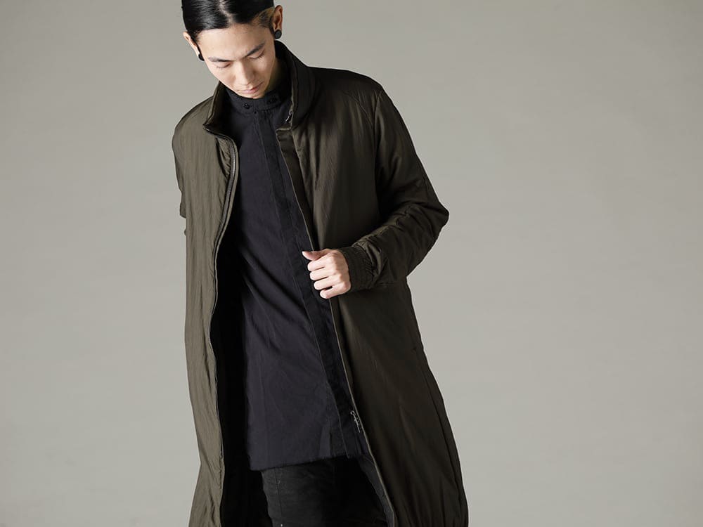 DEVOA BORIS BIDJAN SABERI 22-23AW Outerwear that can be used like a cloak  - JKI-PNP-Dark-Khaki Nylon coat shrink nylon Dark Khaki SHIRT1-F1505F-F035 SHIRT1 F1505F+F035 2-008