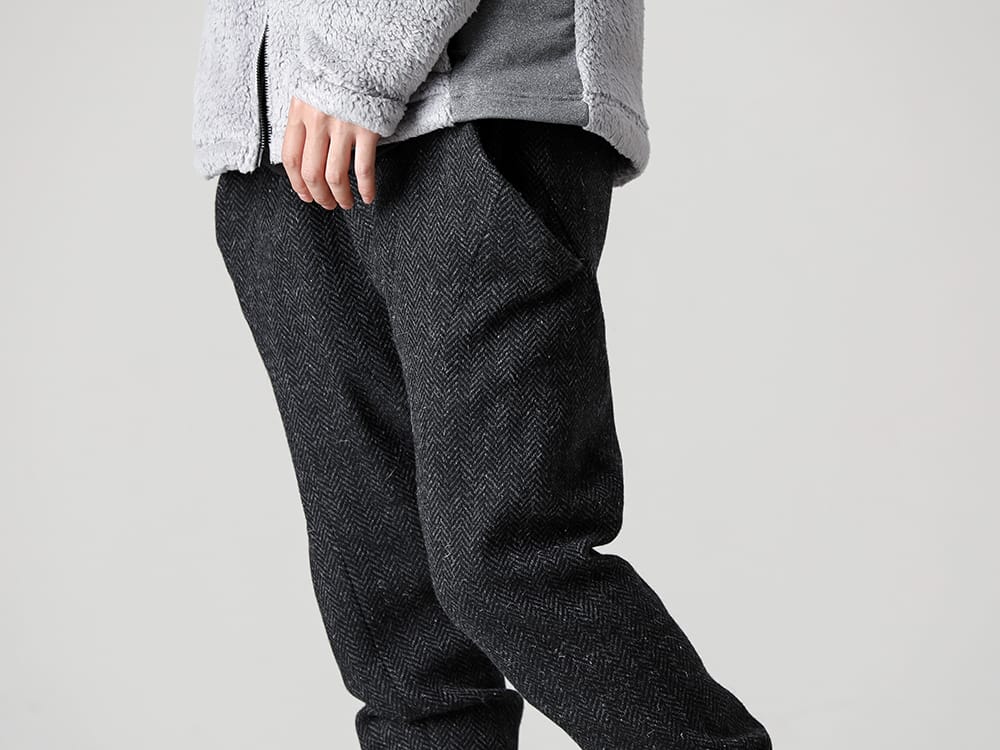 RIPVANWINKLE 2022-23AW A solid wool jersey for those looking for tweed pants this season - RB-446-T.Black Solid Wool Jersey T.Black - SCV186C016 Black Night Run Light Black 3-002