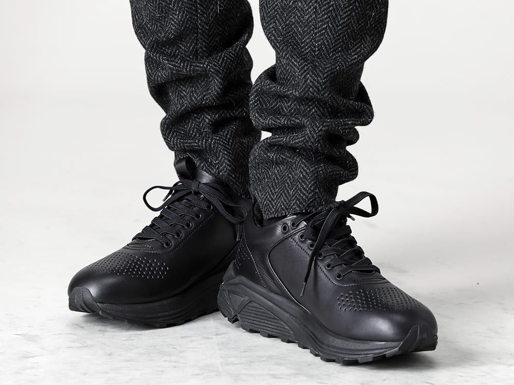 SUNCORE 2022-23AW A solid wool jersey for those looking for tweed pants this season - RB-446-T.Black Solid Wool Jersey T.Black - SCV186C016 Black Night Run Light Black 3-003