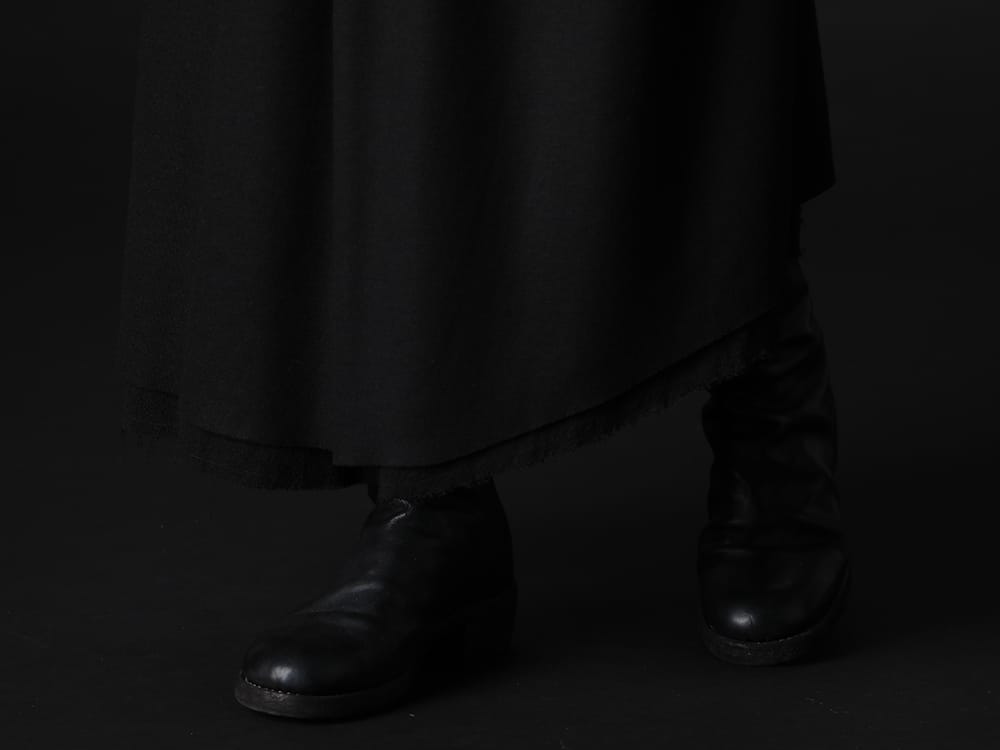 kujaku 2022-23AW - Skirt style with a touch of femininity - KJ-22AW33-Black(otomeyuri skirt Black) 788Z_H(Back Zip Boots Double Sole - Horse Full Grain Leather) - 3-005