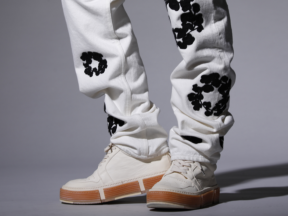 GUIDI 2022-23AW - Iconic pants where the black embroidery stands out on the white - GJ02-CO00T(Laced Up Boots - Horse Full Grain Leather - GJ02 CO00T) - 3-005