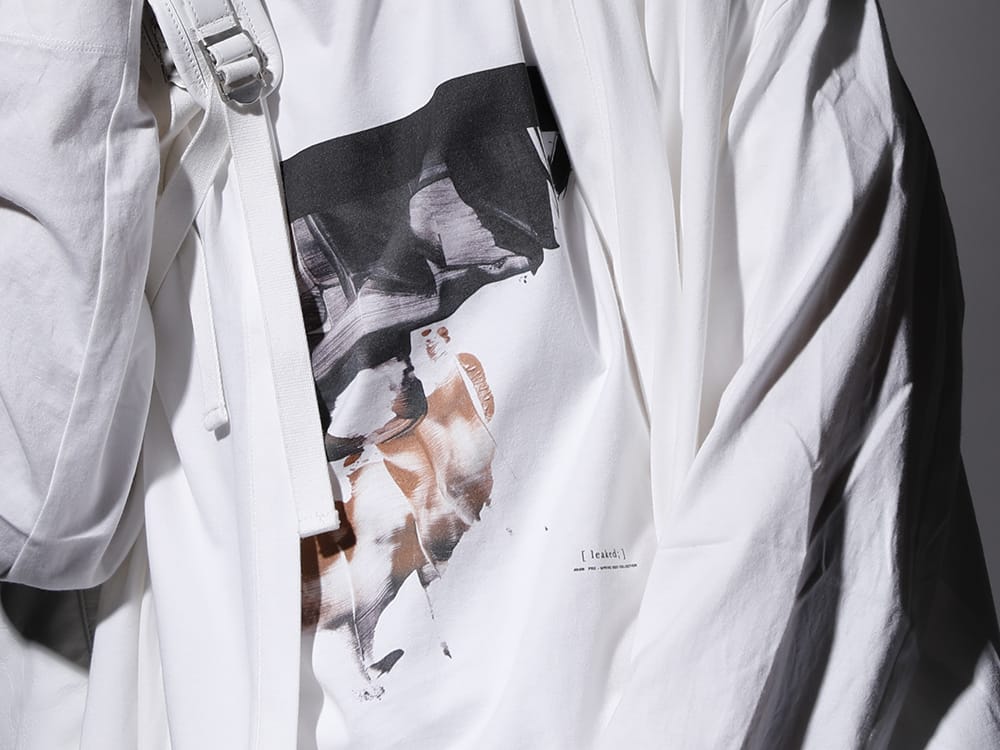 ユリウス 2022-23AW - 軽さを演出するホワイトカラーのドレープ - 807CPM2-Off-White(コットンジャージー ドレープ ショートスリーブTシャツ オフホワイト) - 2-008