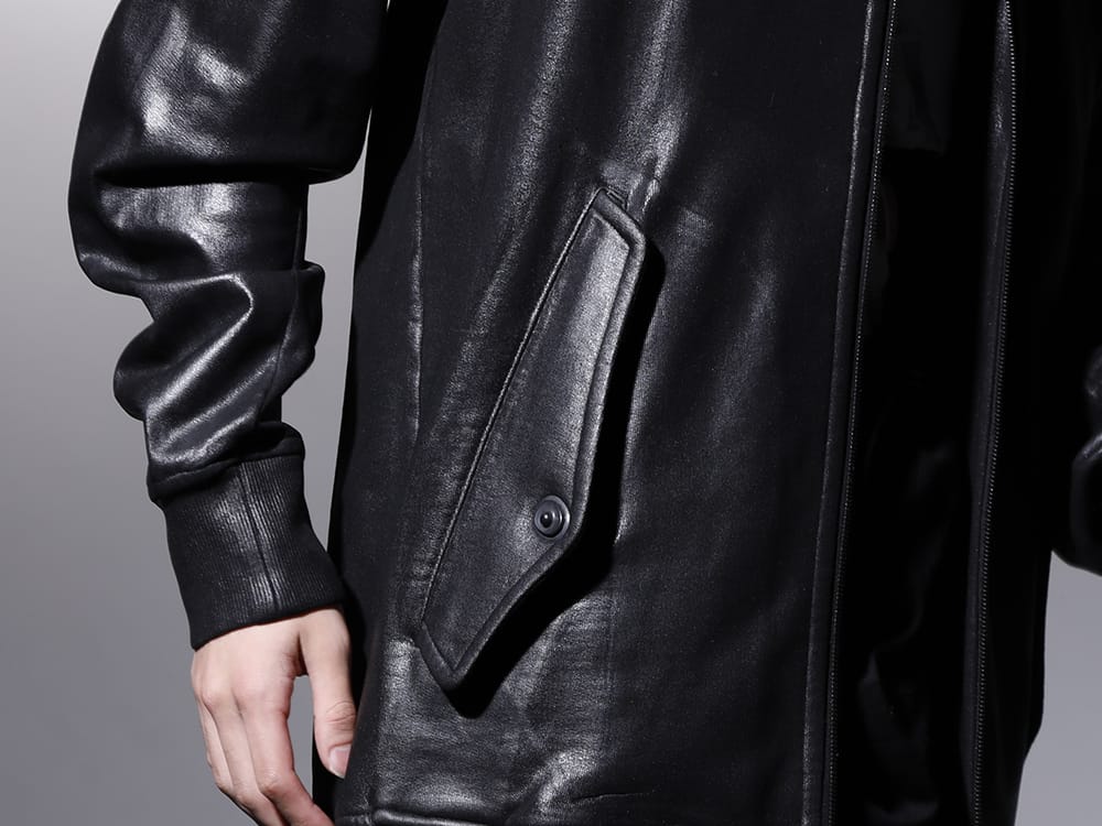 ユリウス 2022-23AW - コーティングが特徴的なJULIUSのフーディー - 799CUM21-C(フロントジップ コーティング スウェットフーディー) - 2-004