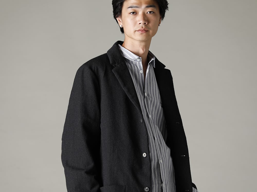 Bergfabel 22-23AW Details and fabrics with a special attention to detail  - C109-164 Worker Coat - Sh112-A70 Tyrol Shirt 2-001