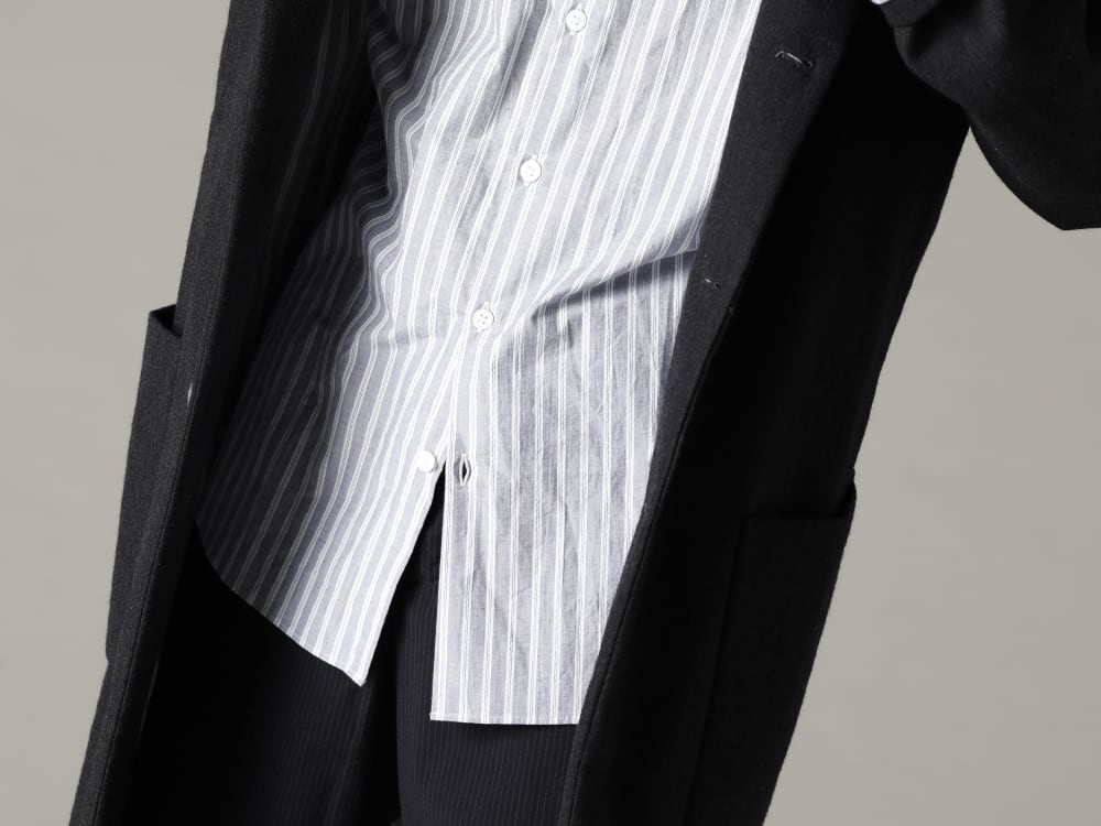 Bergfabel 22-23AW Timeless and established design - C109-164 Worker Coat - Sh112-A70 Tyrol Shirt 3-002