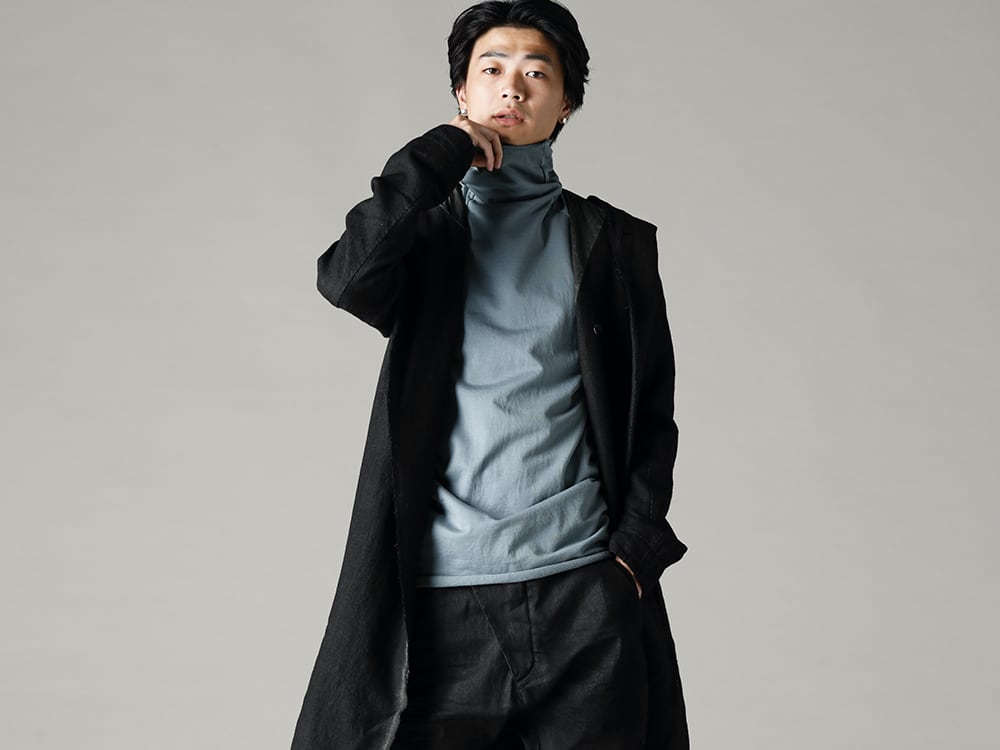 masnada 22-23AW Blue-gray creates an elegant and cool atmosphere  - M2920 Reversible Parka - TTC-swcm-Blue-Gray Cotton Bottleneck Blue.Gray 2-002