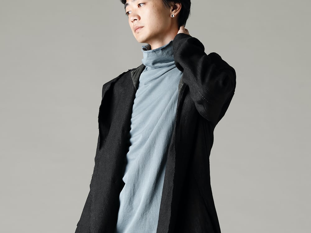 masnada 22-23AW Blue-gray creates an elegant and cool atmosphere  - M2920 Reversible Parka - TTC-swcm-Blue-Gray Cotton Bottleneck Blue.Gray 2-003