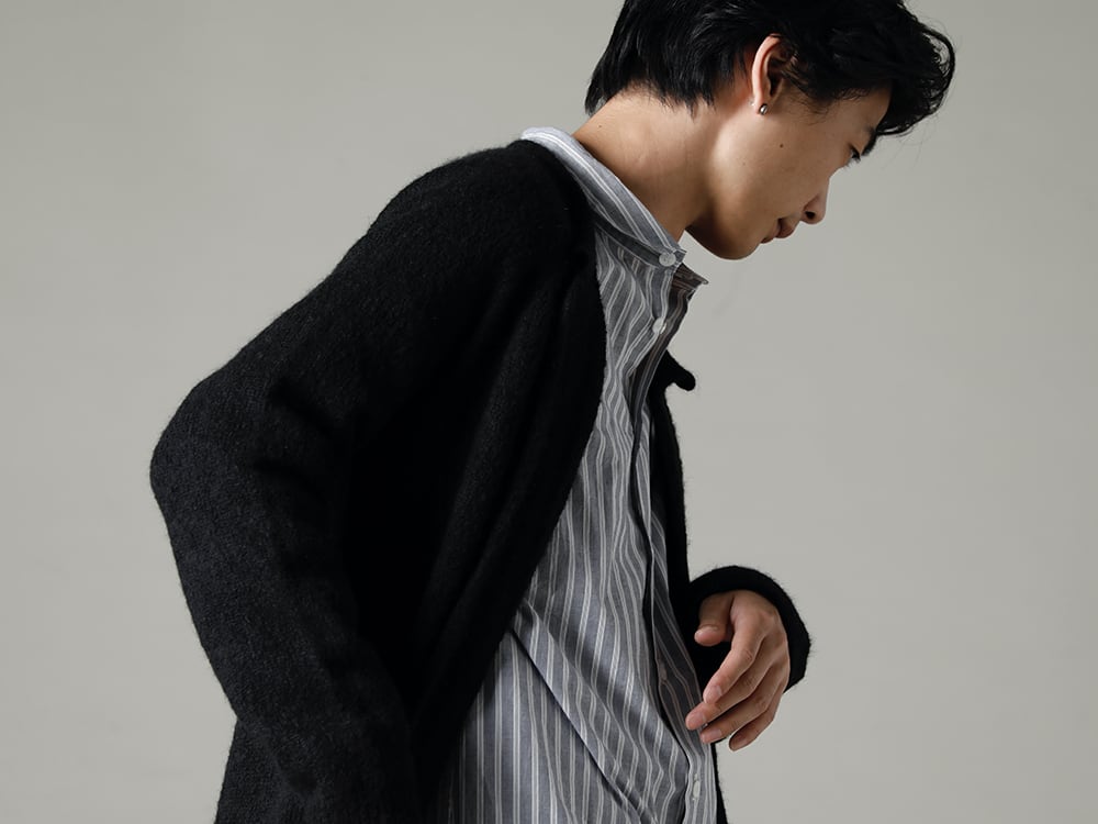 Forme D`expression 22-23AW  The supple silhouette creates an elegance that is hard to achieve with other outerwear. - HM014-SIOB Alpaca Long Coat - Sh112-A70 Tyrol Shirt 1-003