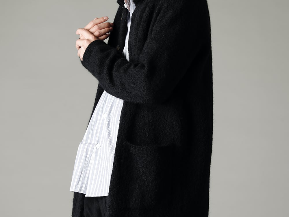 Forme D`expression 22-23AW  The supple silhouette creates an elegance that is hard to achieve with other outerwear. - HM014-SIOB Alpaca Long Coat - Sh112-A70 Tyrol Shirt 1-003