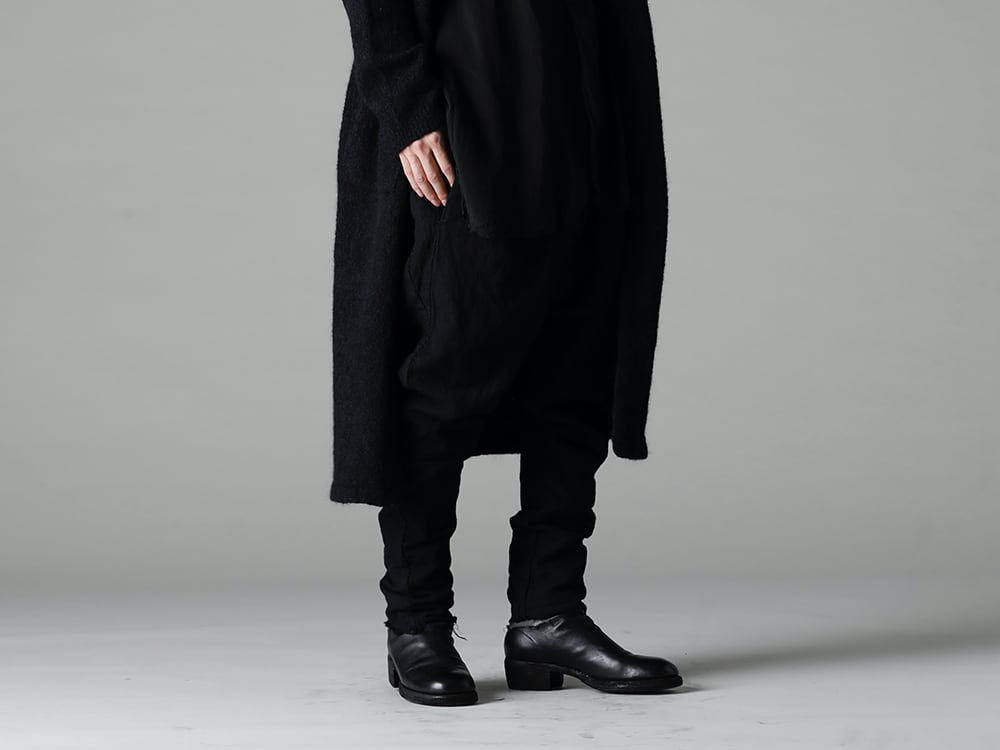 Forme D`expression 22-23AW Slim-fit bottoms are recommended for a clean look - HM014-SIOB Alpaca Long Coat - 22C-72SH39-SH-039-Black Over Sized Classic Wide Shirts Black - M2913 Lined Baggy Pants - 788Z_H Back Zip Boots Double Sole - Horse Full Grain Leather 3-003