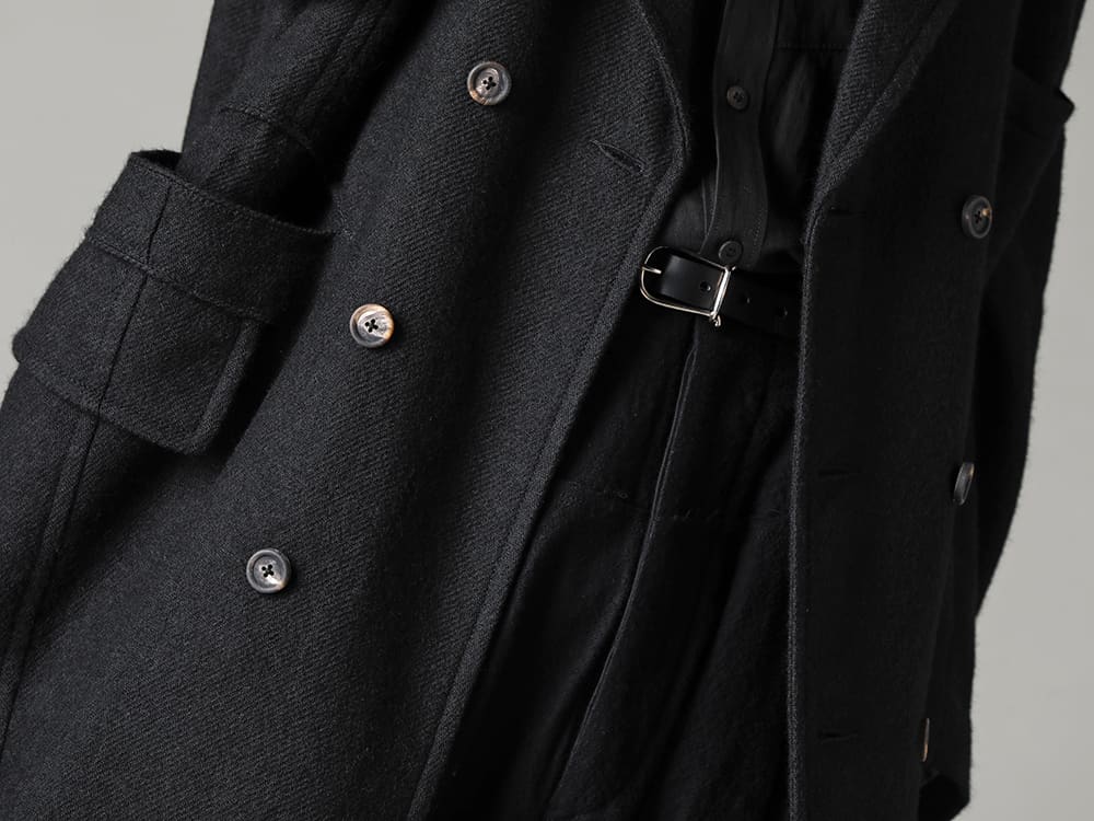 ZIGGY CHEN 22-23AW Simple trousers that are versatile because of their simplicity -  0M2230512-Horizontal seam tapered cut trousers- M6261-Belt Loop Fine - 792V_N-CO93T-Classic Derby rubber sole Norvegese - Horse full-grain leather - 792V_N CO93T 3-003