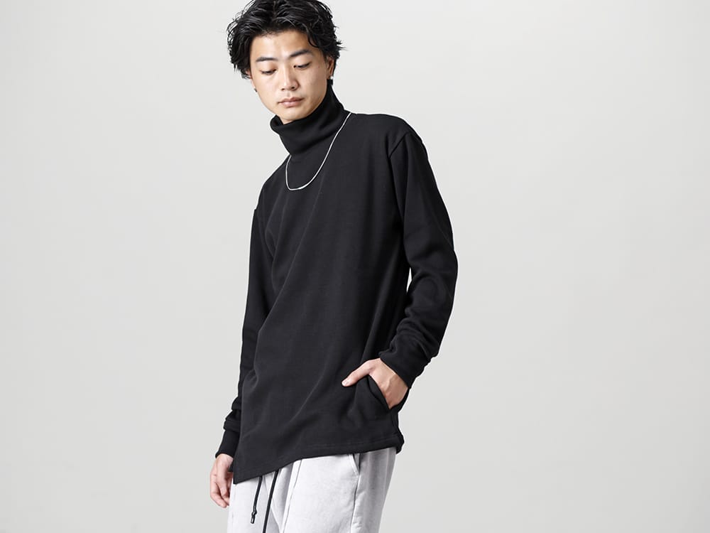 RIPVANWINKLE 2022-23AW A Simple Combination of Solid and Shift Jerseys RB-431-Ice-Gray Solid Jersey Ice Gray - SCV186C016 Black Night Run light Black Black 3-001