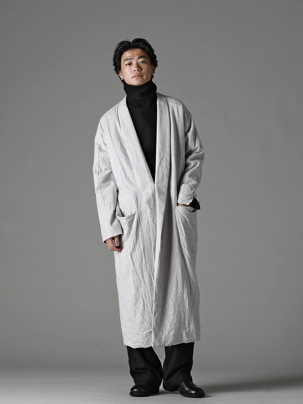 GARMENT REPRODUCTION OF WORKERS(ガーメント リプロダクション オブ ワーカース) 22-23AW(秋冬) バーガー コート ショール カラー ネル ナチュラル