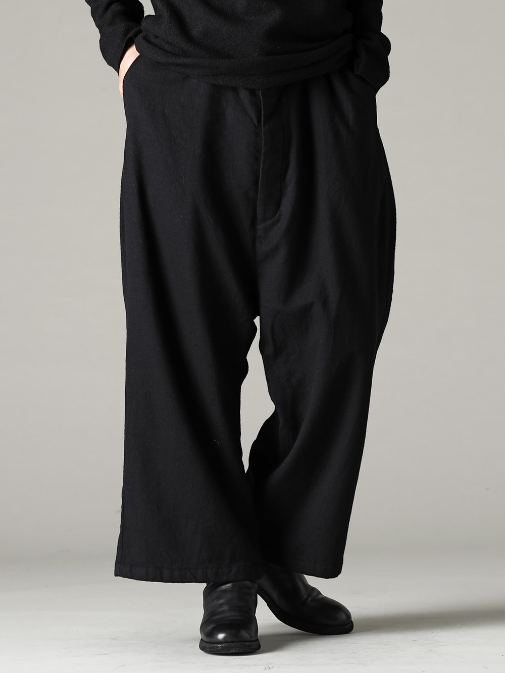 GARMENT REPRODUCTION OF WORKERS(ガーメント リプロダクション オブ ワーカース) 22-23AW(秋冬) ブルターニュ パンツ ロング ウール ブラック 6-002