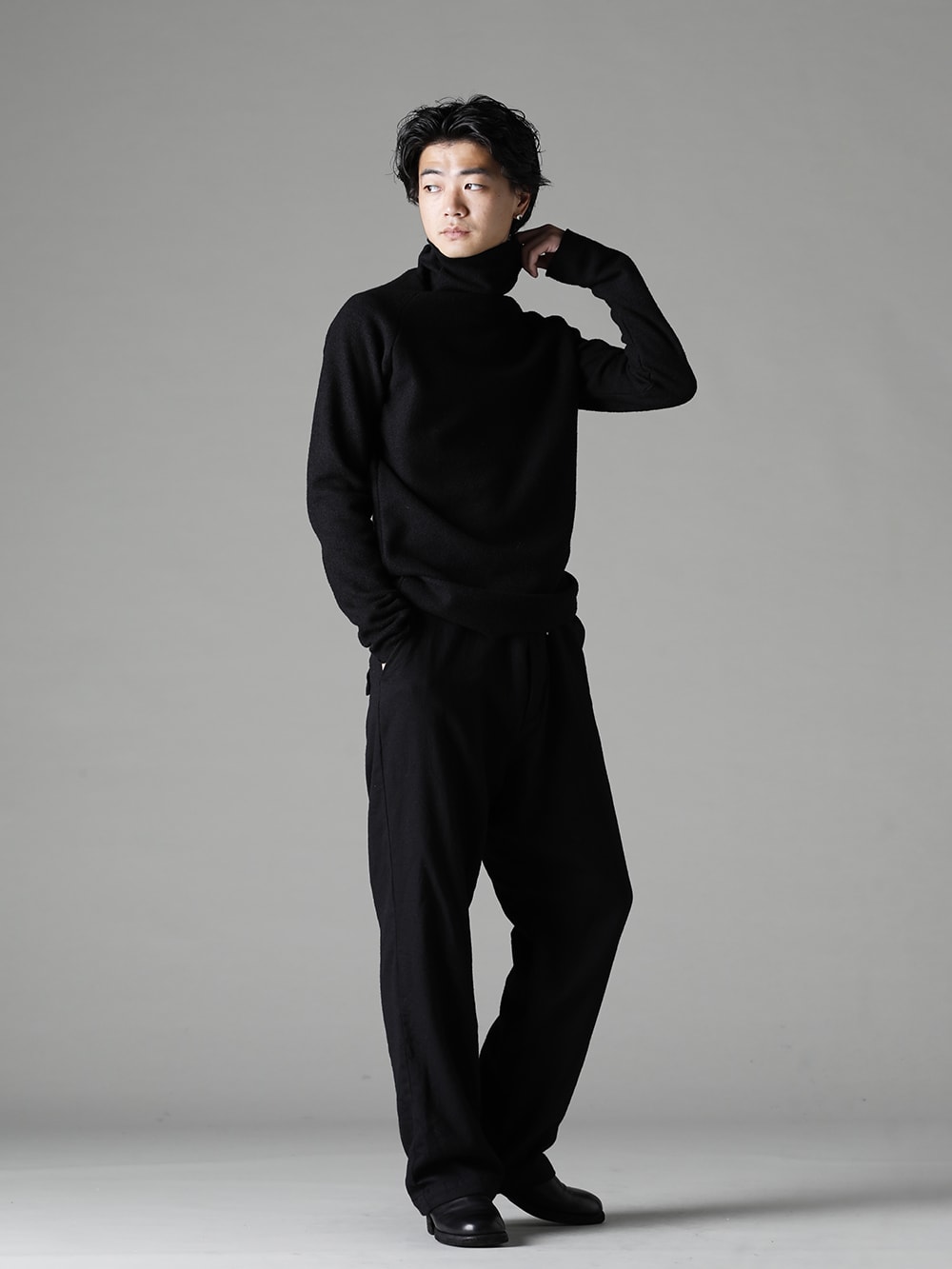 GARMENT REPRODUCTION OF WORKERS(ガーメント リプロダクション オブ ワーカース) 22-23AW(秋冬) ファーマーズ トラウザー ウール ブラック 6-001